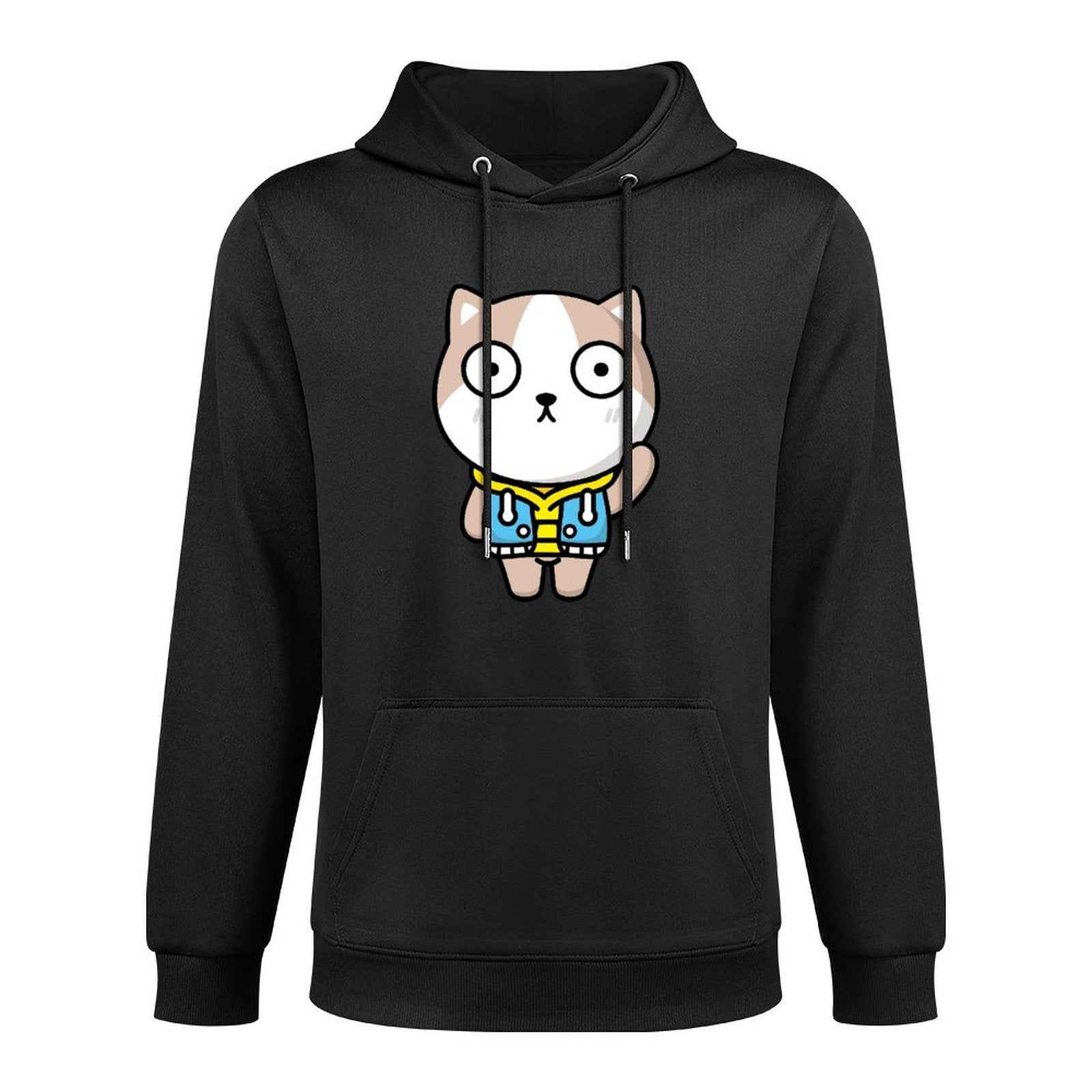 Crisp Print Slim Fit Front Graphic Hoodies